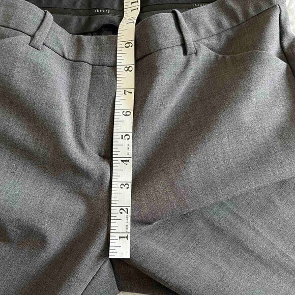 NWT Classic Theory Charcoal Gray Max 2 Urban Mid Rise Trousers Size 8 - Picture 10 of 14